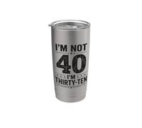 Io non sono 40 Im 30 Dieci Compleanno Bicchiere termico in acciaio inox doppia parete