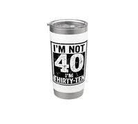 Io non sono 40 Im 30 Dieci Compleanno Bicchiere termico in acciaio inox doppia parete