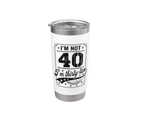 Io non sono 40 Im 30 Dieci Compleanno Bicchiere termico in acciaio inox doppia parete