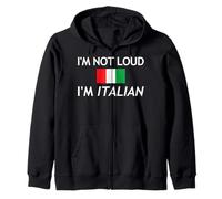 Io Non Sono Forte, Sono Una Maglietta Italiana per Gli Italiani Felpa con Cappuccio