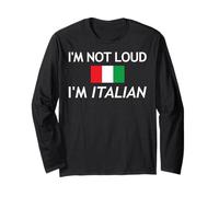 Io Non Sono Forte, Sono Una Maglietta Italiana per Gli Italiani Maglia a Manica