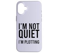 Io non sono tranquillo sto tramando Introvert Sarcastico Divertente Meme Custodia per iPhone 16 Plus