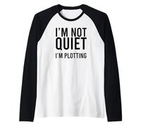 Io Non Sono Tranquillo STO tramando Introvert Sarcastico Divertente Meme Maglia con Maniche Raglan