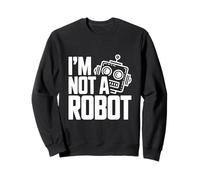 Io Non Sono Un Robot Divertente Geek Tech Humor Felpa