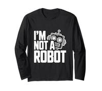 Io Non Sono Un Robot Divertente Geek Tech Humor Maglia a Manica