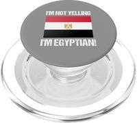 Io non sto urlando bandiera egiziana paese Egitto citazione PopSockets PopGrip per MagSafe