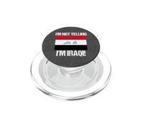 Io non sto urlando bandiera irachena Iraq PopSockets PopGrip per MagSafe