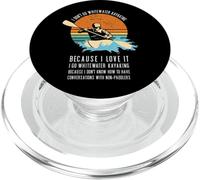 Io non vado Whitewater Kayak perché lo amo Kayak PopSockets PopGrip per MagSafe