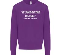 Io O La Bicicletta Ha Detto La Mia Ex-Moglie Felpa Uomo