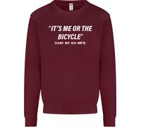 Io O La Bicicletta Ha Detto La Mia Ex-Moglie Felpa Uomo