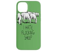 Io, odio, floccaggio, pecora, testo, sotto, mandria, illustrazione Custodia per iPhone 14 Plus