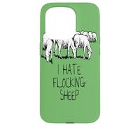 Io, odio, floccaggio, pecora, testo, sotto, mandria, illustrazione Custodia per iPhone 15 Pro