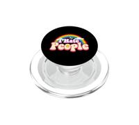 Io odio persone - Rainbow Theme divertente Introvert PopSockets PopGrip per MagSafe