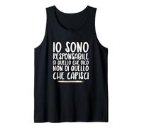 Io Parlo, Non Garantisco Che Capisci Canotta