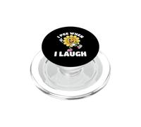 Io pipì quando rido fiore giallo pipì scherzo umorismo PopSockets PopGrip per MagSafe
