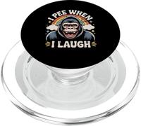 Io pipì quando rido Gorilla Gag umoristico PopSockets PopGrip per MagSafe