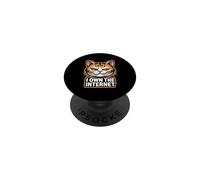 Io possiedo Internet Smug Cat Meme Feline PopSockets PopGrip Adesivo