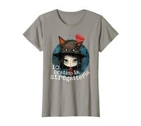io Pratico la stregatteria, Strega gattara, Gatti Maglietta, Donna, Ardesia, M