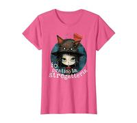 io Pratico la stregatteria, Strega gattara, Gatti Maglietta, Donna, Rosa mélange, XL