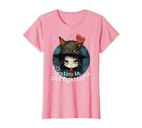 io Pratico la stregatteria, Strega gattara, Gatti Maglietta, Donna, Rosa, XXL