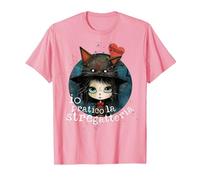 io Pratico la stregatteria, Strega gattara, Gatti Maglietta, Uomo, Rosa, 3XL