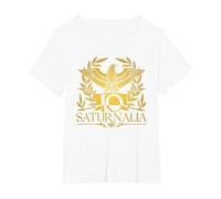 IO Saturnalia Maglietta, Donna Plus-Size, Bianco, 2X