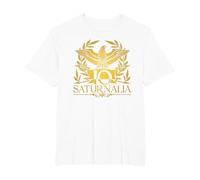IO Saturnalia Maglietta, Uomo Taglie Grandi, Bianco, 5X Tall
