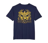 IO Saturnalia Maglietta, Uomo Taglie Grandi, Navy, 2X Tall