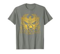 IO Saturnalia Maglietta, Uomo, Verde Militare mélange, 3XL