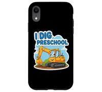 Io scavare asilo escavatore cartone animato torna a scuola ragazzi Custodia per iPhone XR