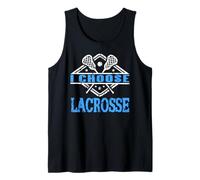 Io Scelgo Lacrosse Giocatore Sport Fan Stile Canotta