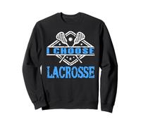 Io Scelgo Lacrosse Giocatore Sport Fan Stile Felpa