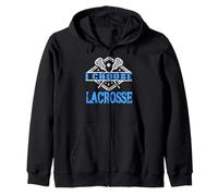 Io Scelgo Lacrosse Giocatore Sport Fan Stile Felpa con Cappuccio