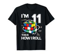 Io sono 11 This Is How I Roll Funny Speed Cubing Compleanno Maglietta