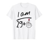Io sono 29 Più 1 Dito Medio Per Un 40 ° Compleanno Donne Bday Maglietta