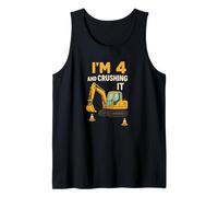 Io sono 4 e Crushing It Excavator Construction Birthday Canotta