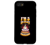 Io sono 5 e Axolotly Amazing Funny Axolotl 5 ° compleanno bambini Custodia per iPhone SE (2020) / 7 / 8