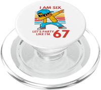 Io sono 6 Anni 6 ° compleanno 67 Festa come sono 6 7 Ragazzo Bambini PopSockets PopGrip per MagSafe
