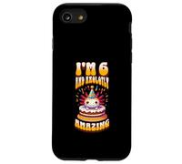 Io sono 6 e Axolotly Amazing Funny Axolotl 6 ° compleanno bambini Custodia per iPhone SE (2020) / 7 / 8