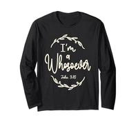 Io sono chiunque Citazione cristiana di Giovanni 3:16 Maglia a Manica