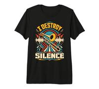 Io Sono colui Che distrugge Il Silenzio con Il Mio Forte Trombone Maglietta Premium