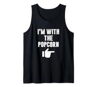 Io Sono con Il Costume di Halloween Popcorn Fun Easy Playful Canotta