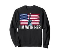 Io Sono con la Sua Statua della libertà Felpa