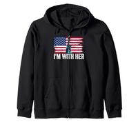 Io Sono con la Sua Statua della libertà Felpa con Cappuccio