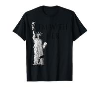 Io sono con la sua statua della libertà USA Maglietta