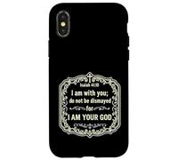 Io sono con te, non essere costernato perché sono il tuo Dio Isaia 41 Custodia per iPhone X/XS
