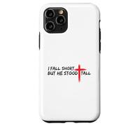 Io sono corto ma lui era alto Cristiano Gesù Bibbia Fede Custodia per iPhone 11 Pro