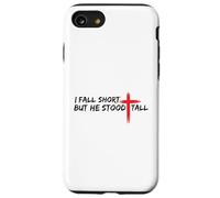 Io sono corto ma lui era alto Cristiano Gesù Bibbia Fede Custodia per iPhone SE (2020) / 7/8