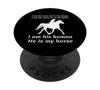 Io sono i suoi occhi Lui è le mie ali Sono il suo umano Lui è il mio cavallo PopSockets PopGrip Adesivo
