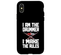 Io sono il batterista che faccio le regole Custodia per iPhone X/XS